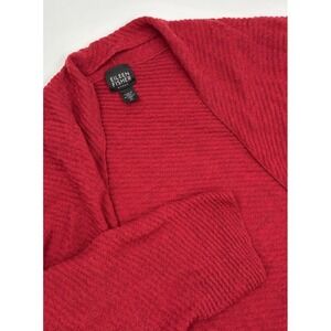 Eileen Fischer‎ Women's 2X Wool Red Cardigan